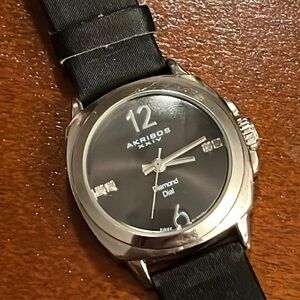 Women’s Akribos XXIV double diamond watch - like new